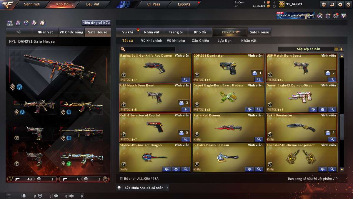 shop acc cf uy tin gia re